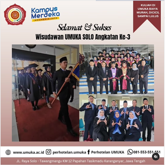Wisuda Angkatan Ke-3 UMUKA SOLO: Awal Baru Menuju Masa Depan Gemilang!